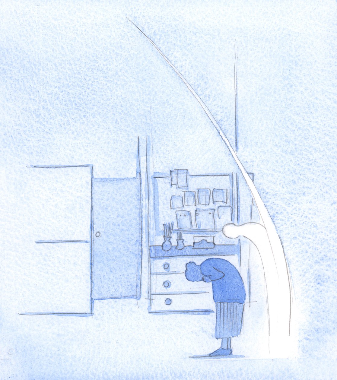 Telkens wanneer ik buig voor de Heilige Drie-eenheid, doet mijn Heilige Engel hetzelfde, net zoals Hij elk eerbiedig kruisteken echoot. door Elizabeth Wang