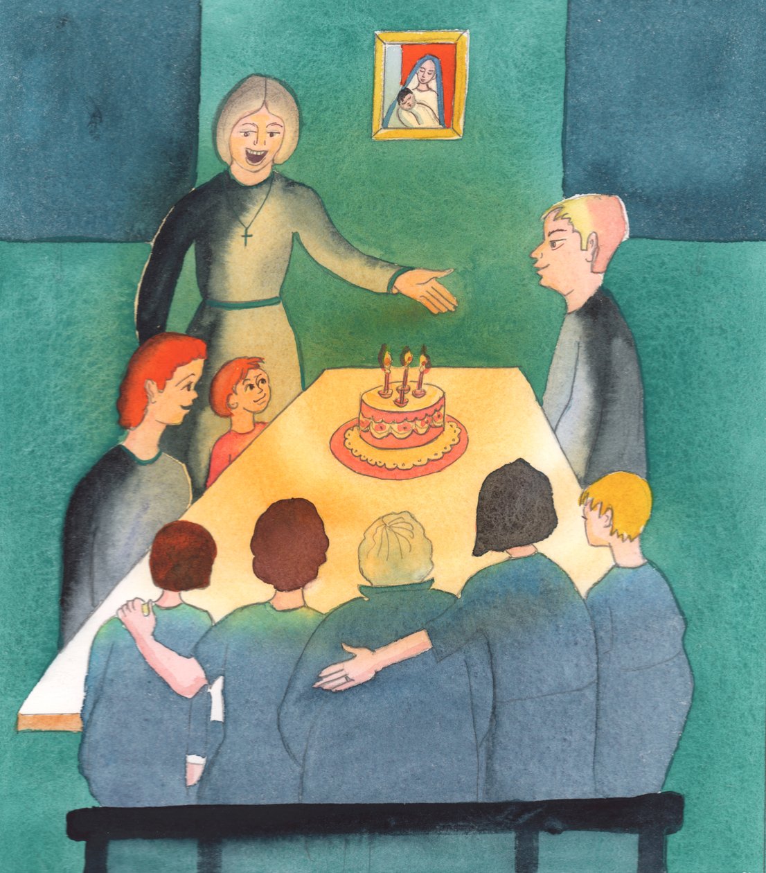 Waar mensen naar de kerk luisteren, God danken voor hun kinderen, en de behoeften van het gezin boven hun eigen ambities stellen, is een huis als een oase van licht door Elizabeth Wang