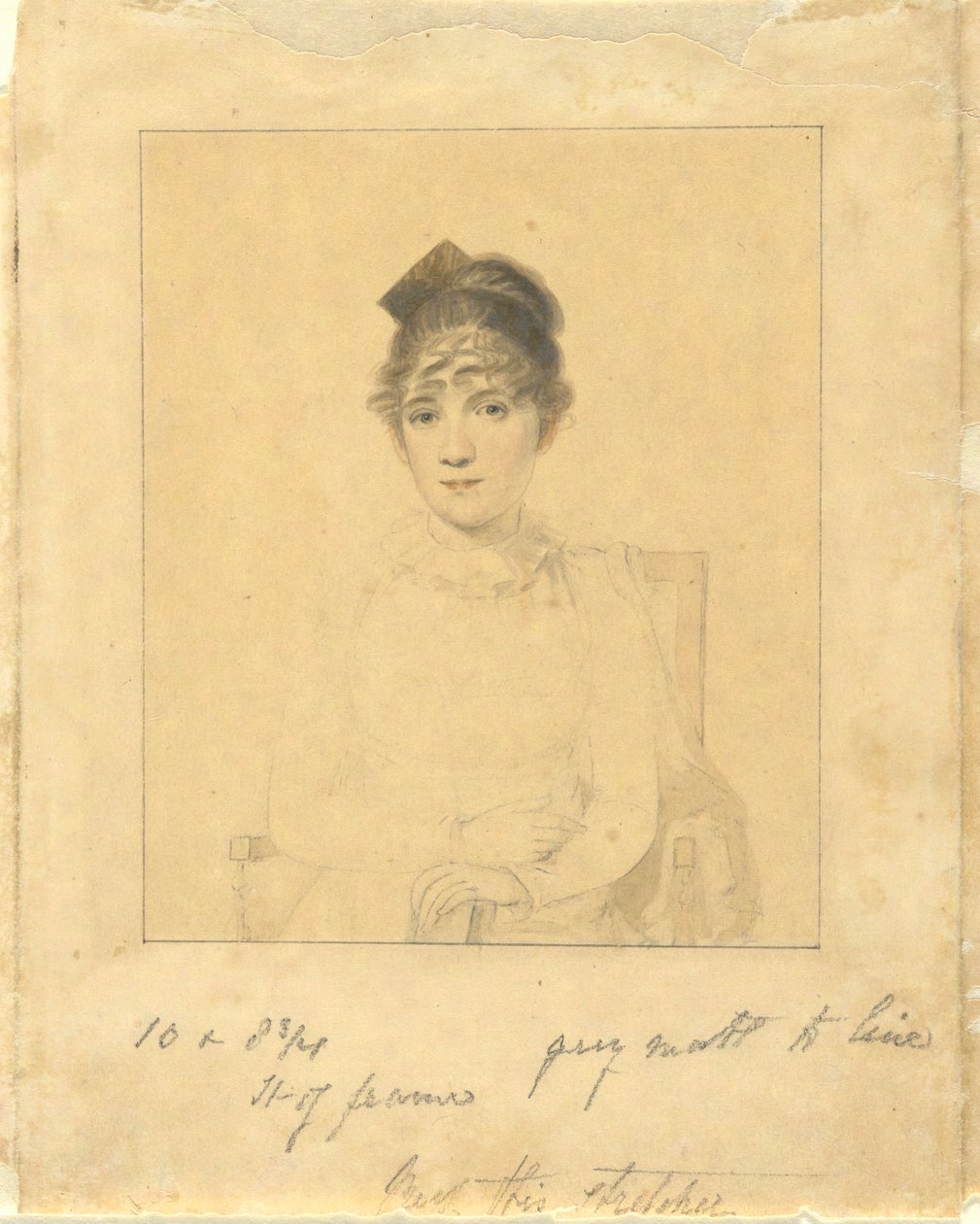 Harriet Trumbull (Dochter van Gov. Jonathan Trumbull, Jr.; vrouw van Benjamin Silliman van Yale College) door Elkanah Tisdale