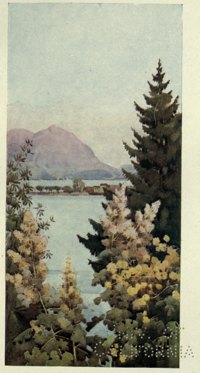 Een tuin, Lago di Como, Illustratie uit 