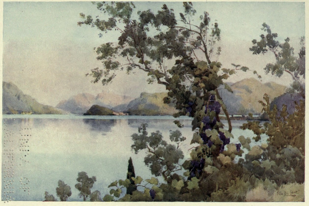 Avond, Lago di Como, Illustratie uit 