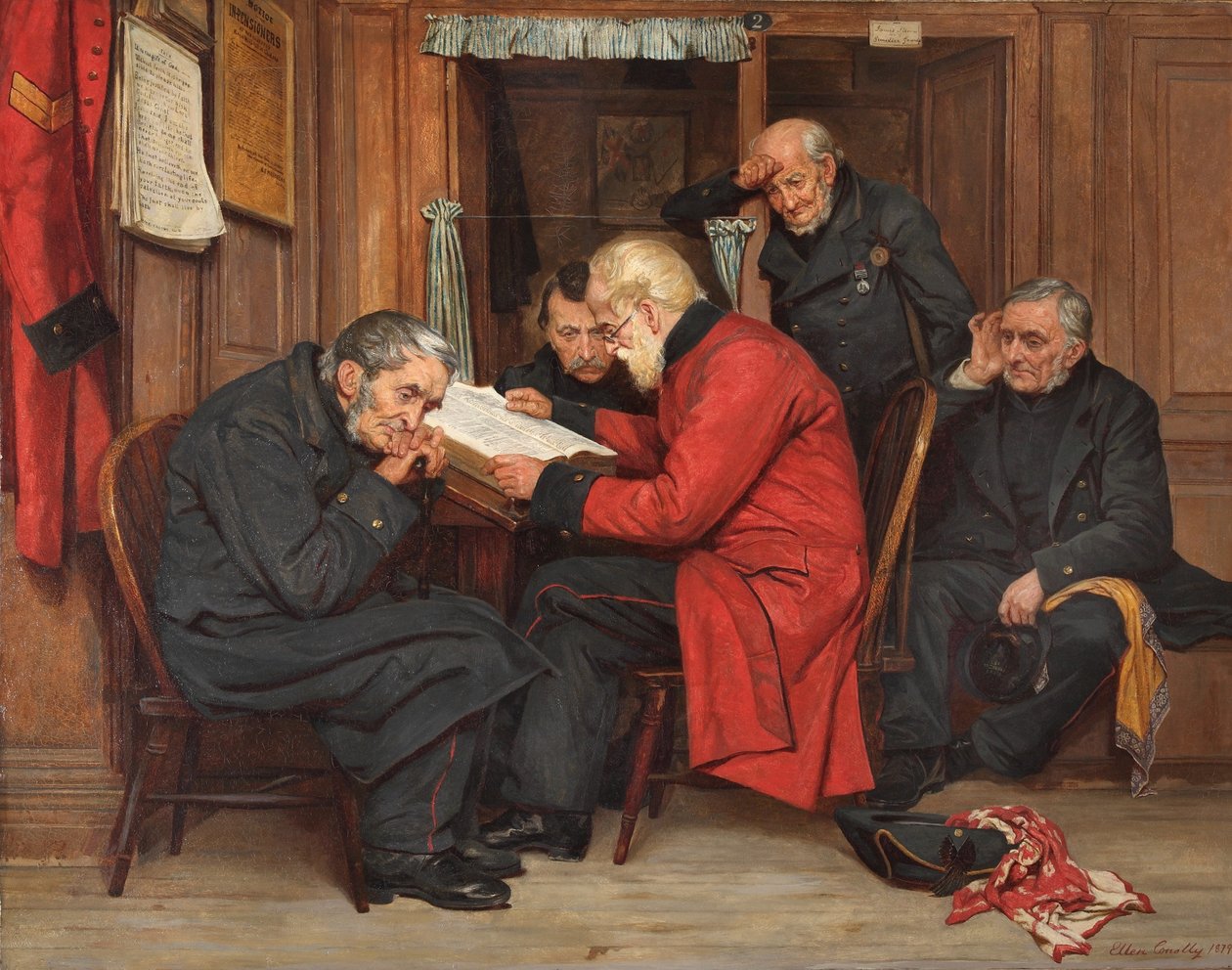 Chelsea-pensionarissen in de lange zalen door Ellen Conolly