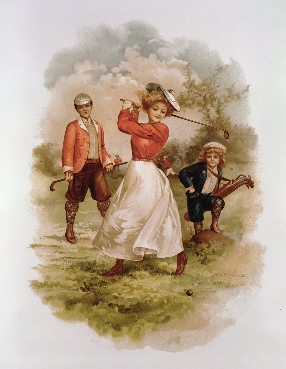 Golfen door Ellen Hattie Clapsaddle