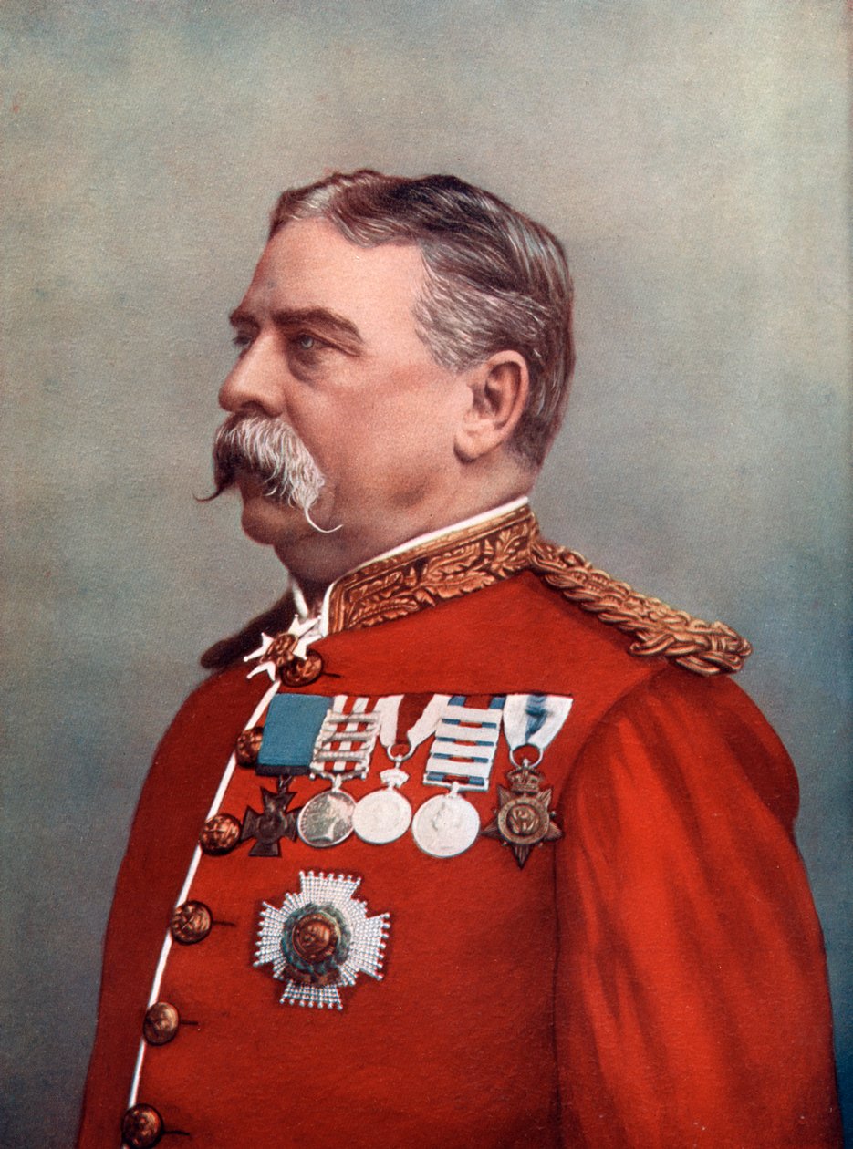 Generaal Sir Hugh Gough, Bewaarder van de Juwelen, Tower of London, 1902 door Elliott and Fry