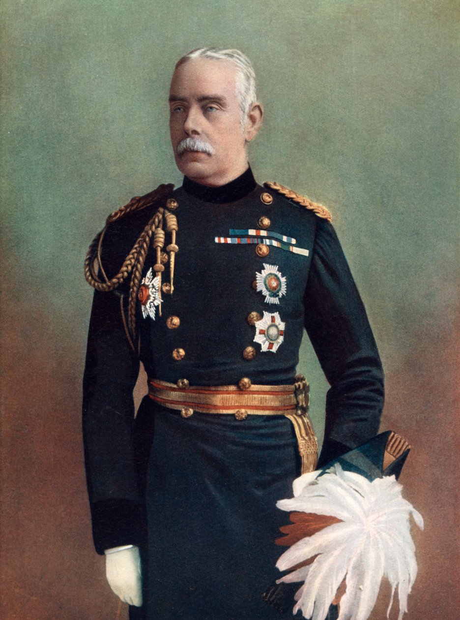 Generaal-majoor Sir John Carstairs McNeill, stalmeester van HM de koningin, 1902 door Elliott and Fry