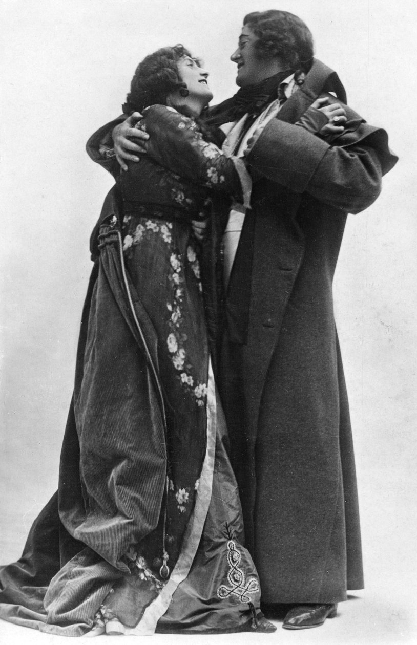 Julia Neilson en Fred Terry in De Rode Pimpernel, ca. 1905 door Ellis and Walery