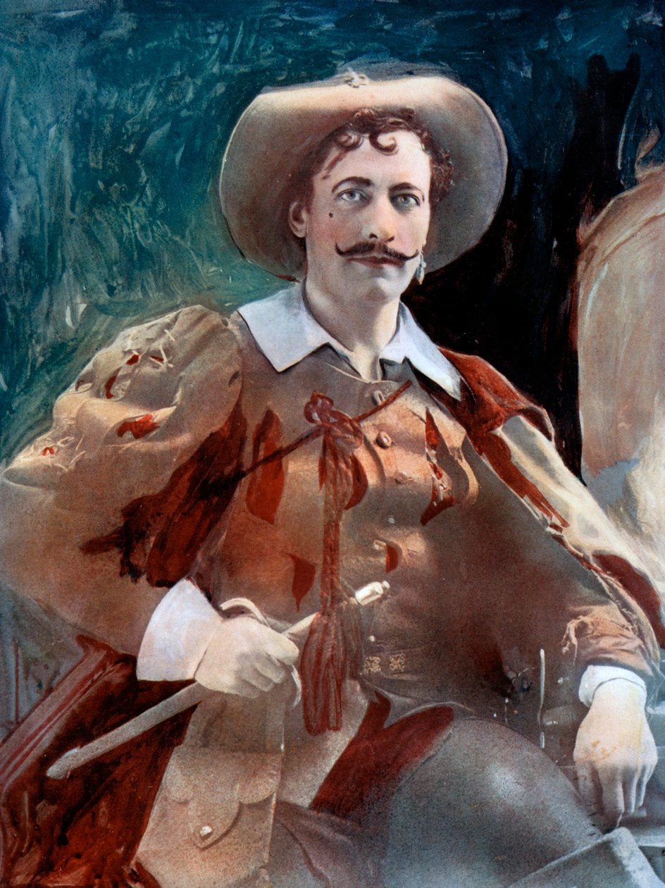 Lewis Waller in De Drie Musketiers, ca. 1902 door Ellis and Walery