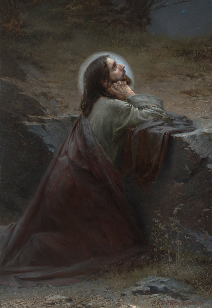 Christus op de Olijfberg (Uw wil geschiede!) door Emanuel Kresenc Liska