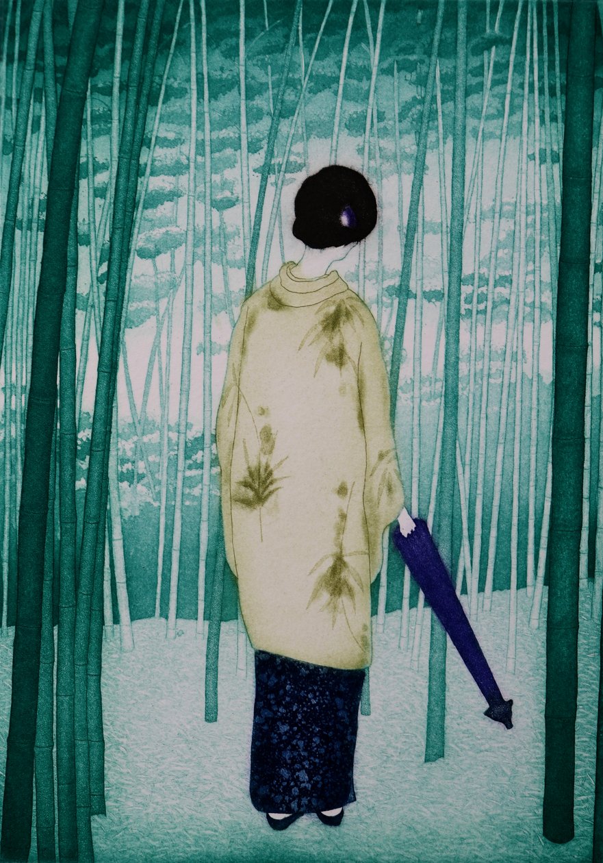 Bamboe dame, 2007 (ets) door Emiko Aida