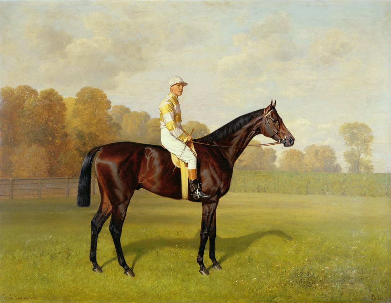 Ladas, winnaar van de Derby van 1894, 1894 door Emil Adam