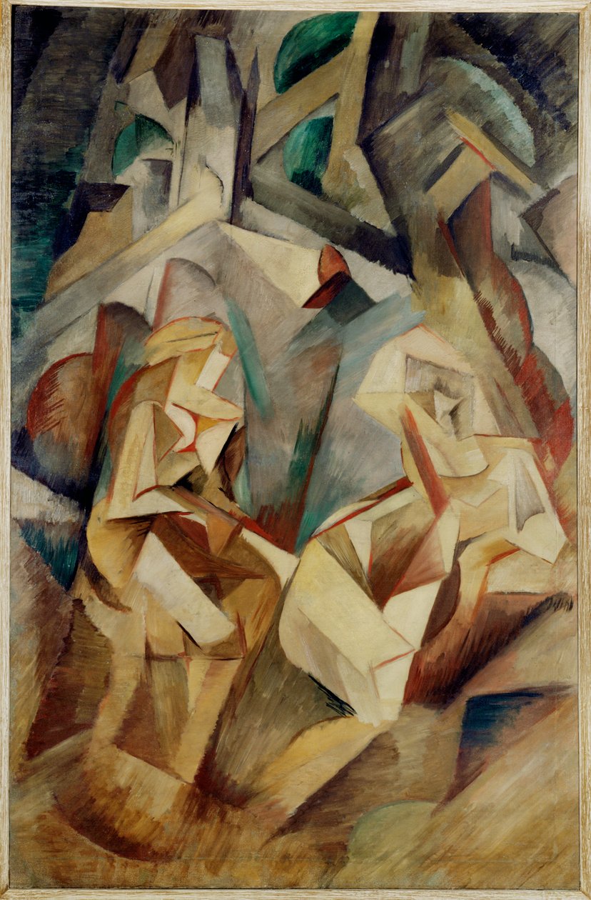 Baden (olieverf op doek) door Emil Filla