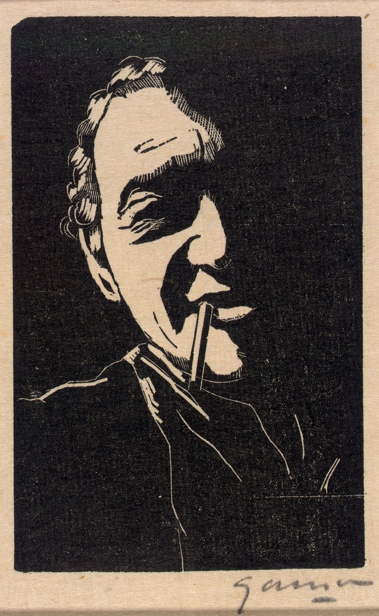 Portret van Pascin door Emil Ganso