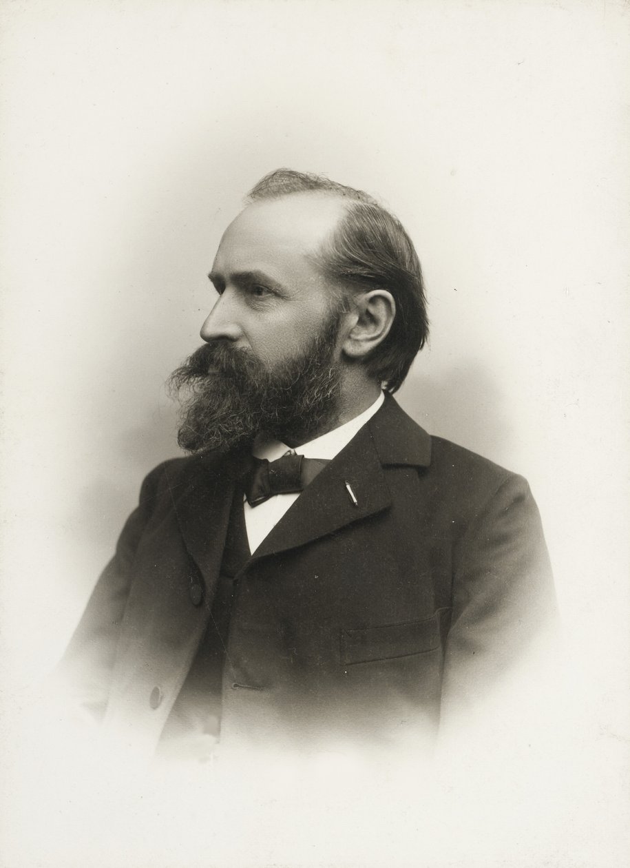 Portret van de componist en organist Otto Malling door Emil Hohlenberg