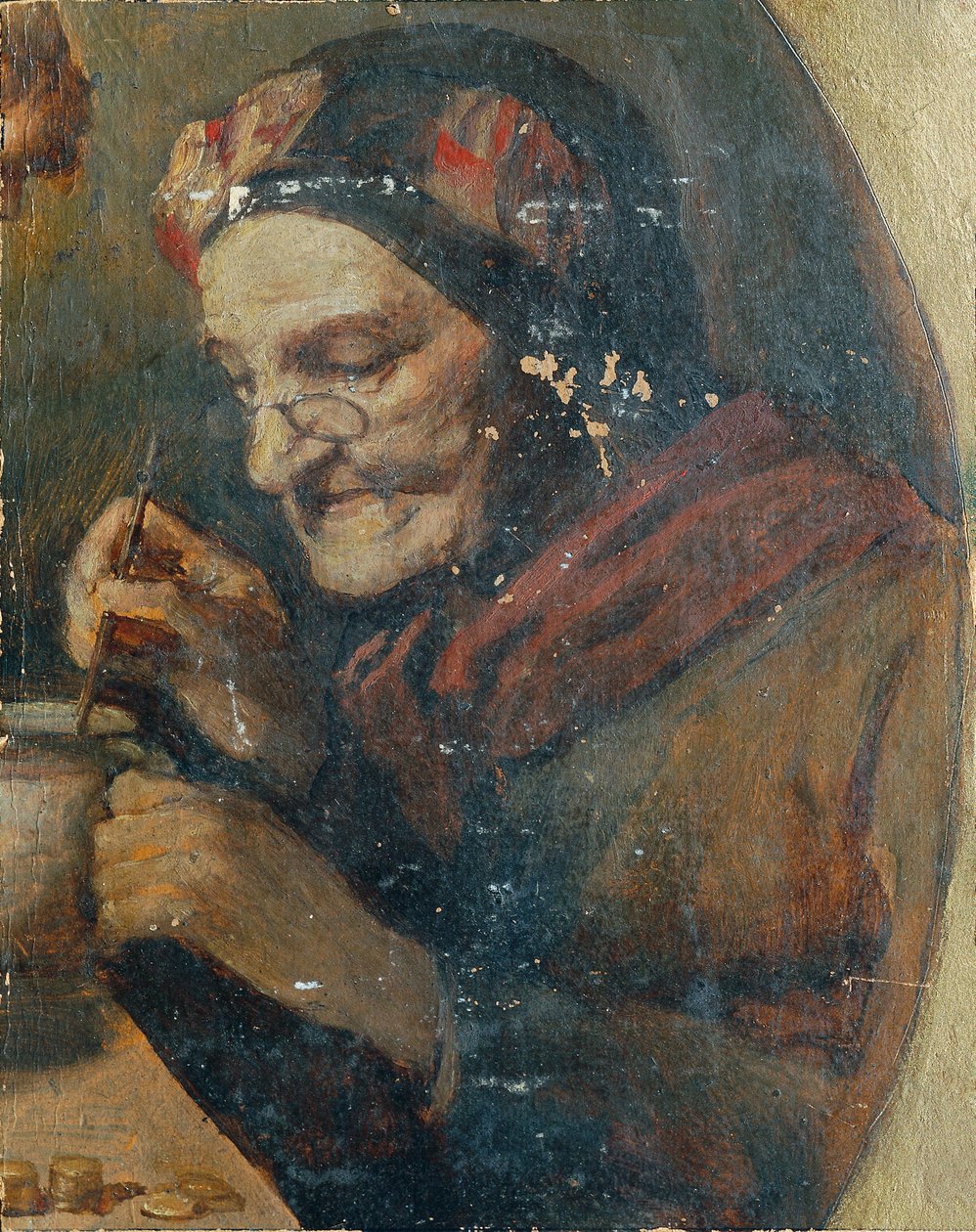 De moeders van de kunstenaar door Emil Pirchan d. Ä.