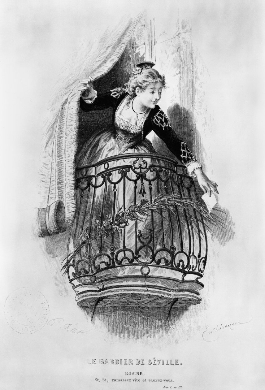 Rosine, illustratie uit Act I Scene 3 van 