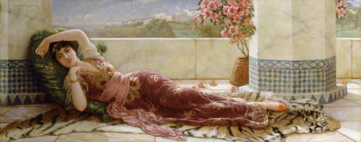 Klassiek Liggend Meisje door Emile Eismann Semenowski