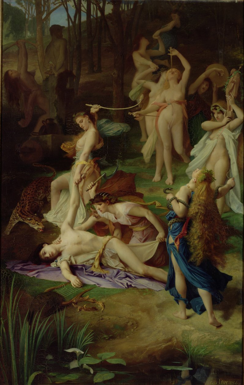 De dood van Orpheus door Emile Levy