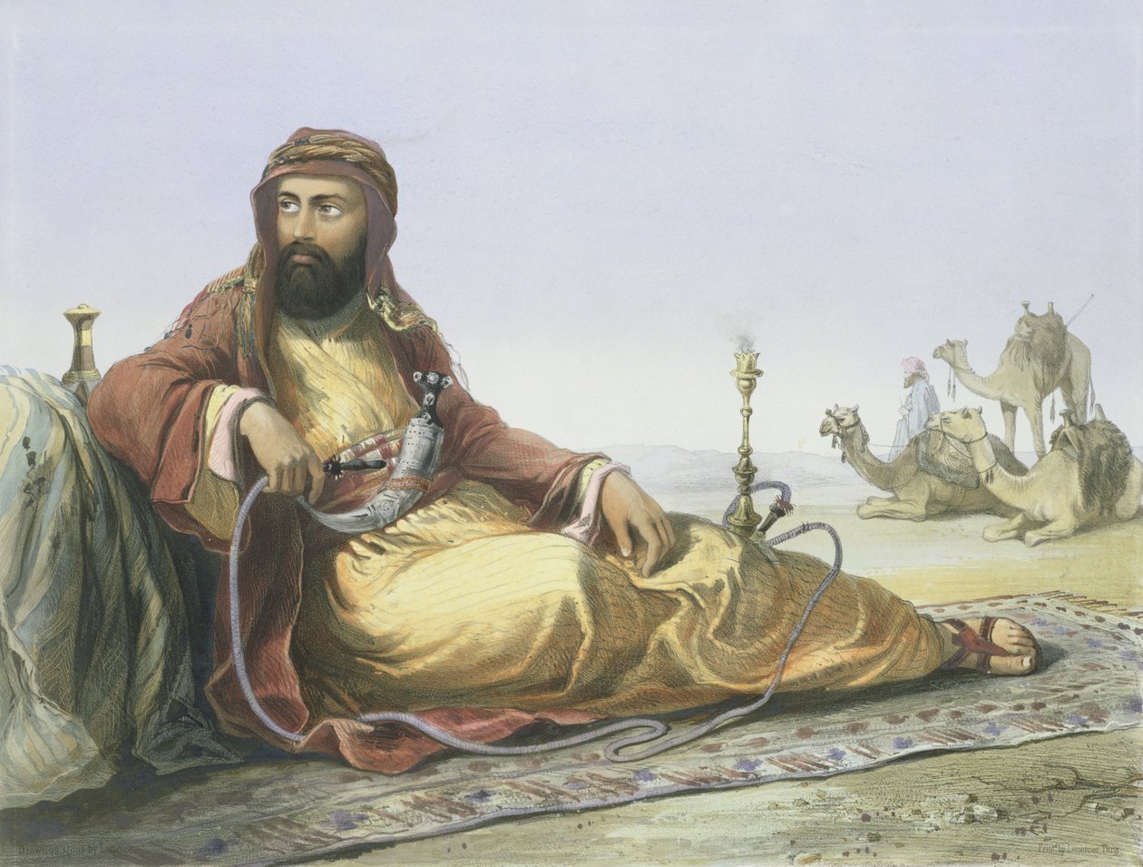 Een Arabier Rustend in de Woestijn, titelpagina uit 