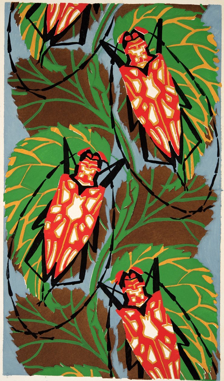 Detail uit Plaat 19 uit Insectes, uitgegeven in de jaren 1930 door Émile-Allain Séguy