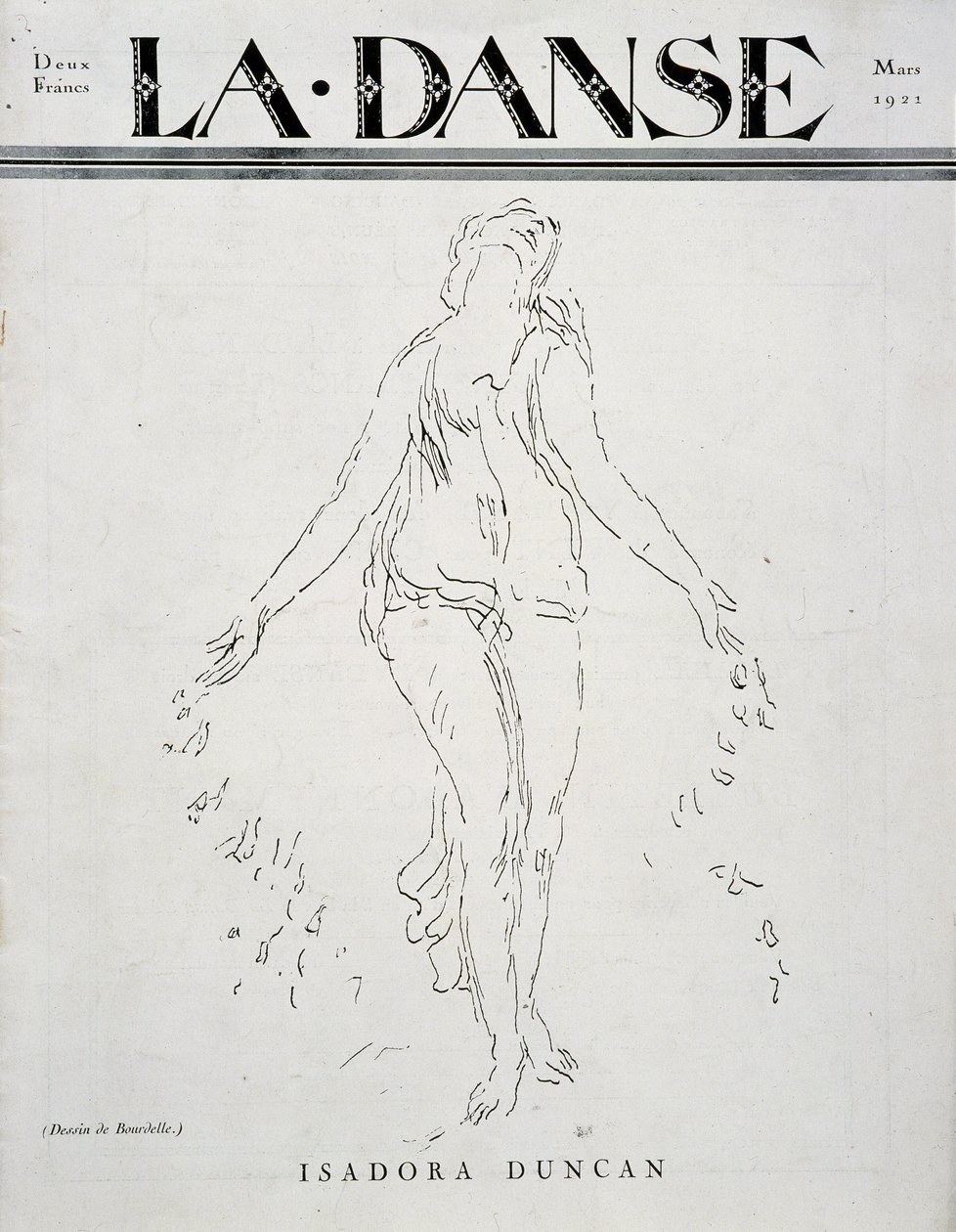 Isadora Duncan (Amerikaanse danseres van Ierse afkomst) door Emile Antoine Bourdelle