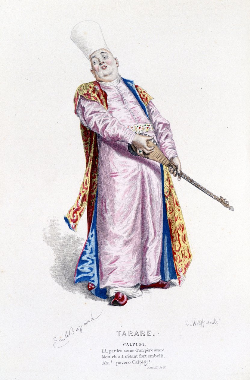 Volledig werk van Beaumarchais door Edouard Fournier. Ed. Laplace, Sanchez et Cie, Parijs 1876 (gravure) door Emile Antoine Bayard
