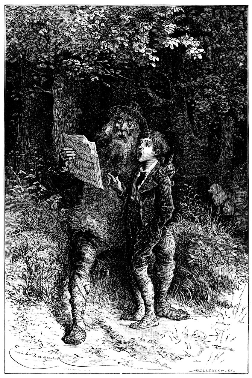 Illustratie door Emile Bayard voor de roman van Hector Malot 