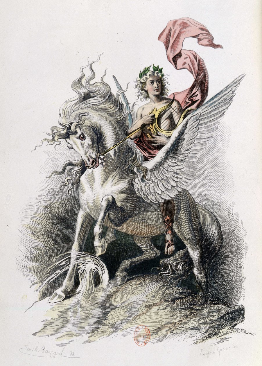 Poëtische kunst in kunstwerken door Nicolas Boileau. Illustratie E. Bayard. Parijs 1873, Laplace Sanchez en Cie uitgevers door Emile Antoine Bayard