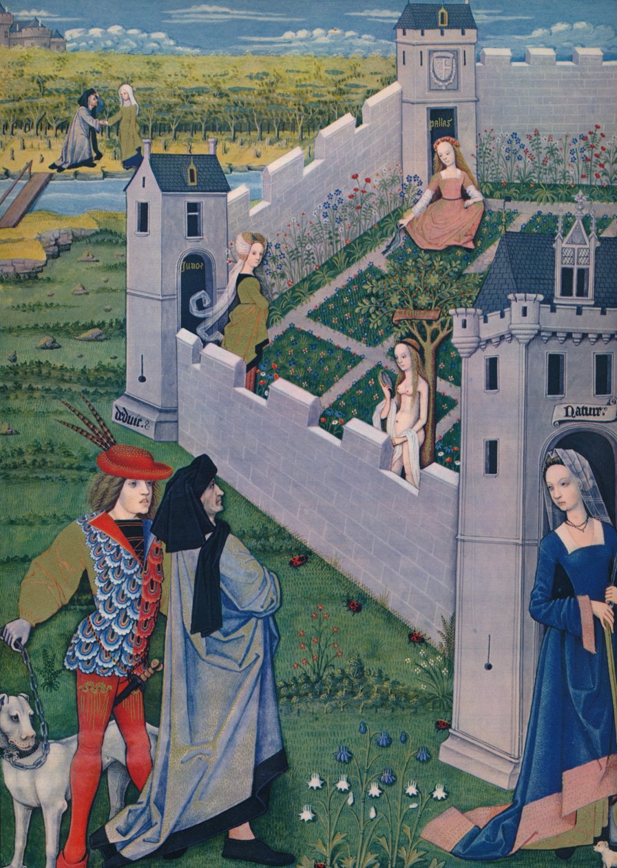 Liefdesspel van Schaken - De Boomgaard van de Natuur, 1937 door Emile Aurele van Moe