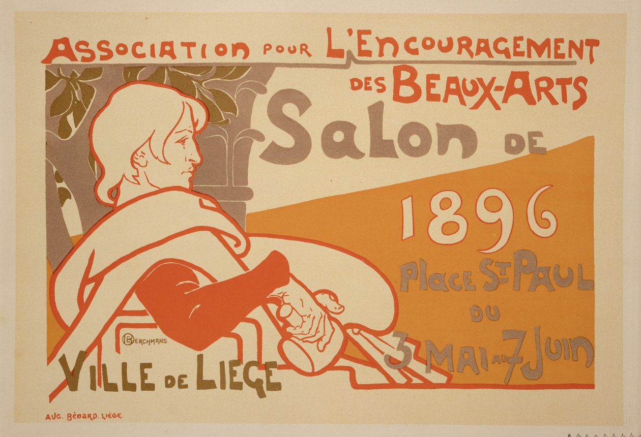 Reproductie van een Poster die de Vereniging voor de Aanmoediging van Schone Kunsten 