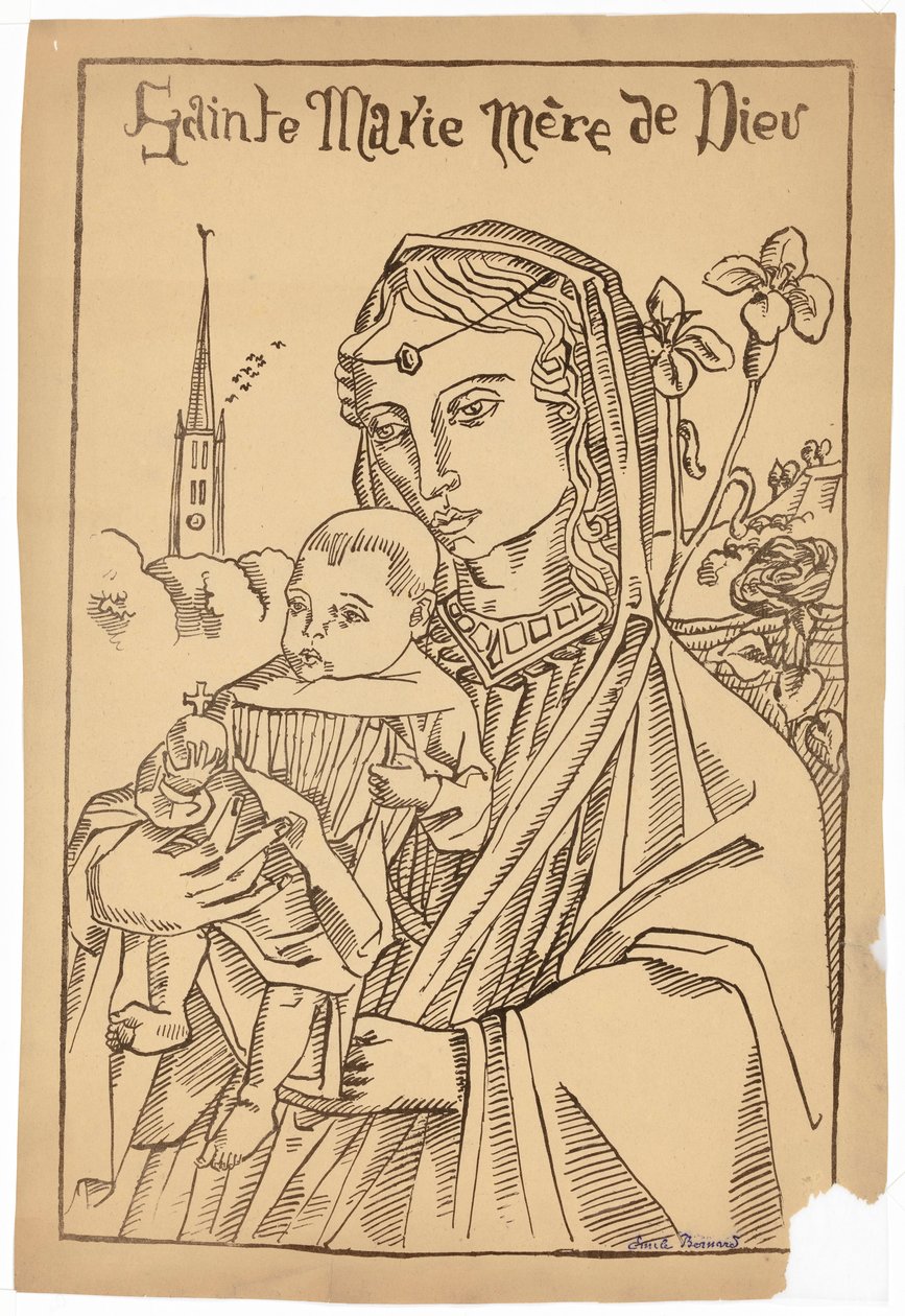 Maria, Moeder Gods door Emile Bernard