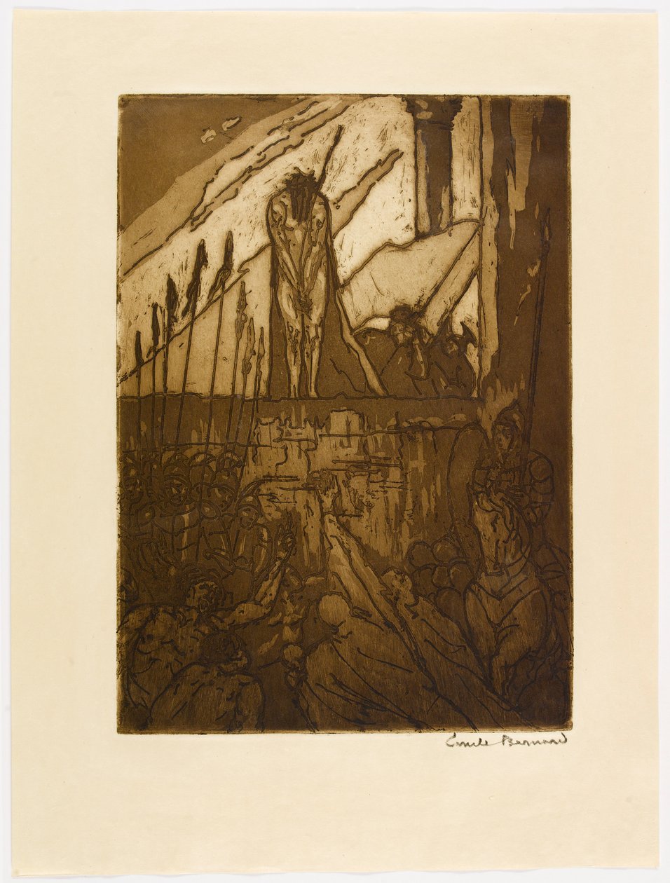 Nr. 40 – „Christus met een doornenkroon en gekleed in scharlakenrood.” door Emile Bernard