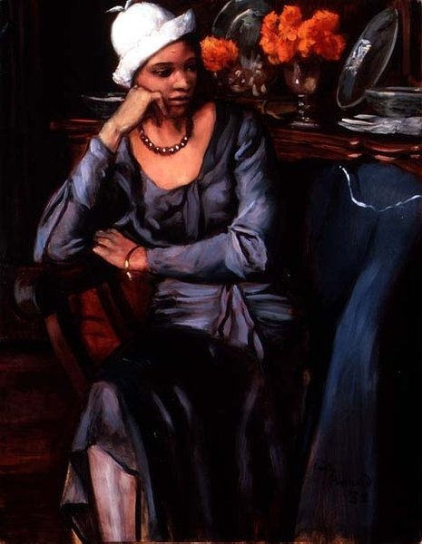 Negerin met een Cloche Hoed door Emile Bernard