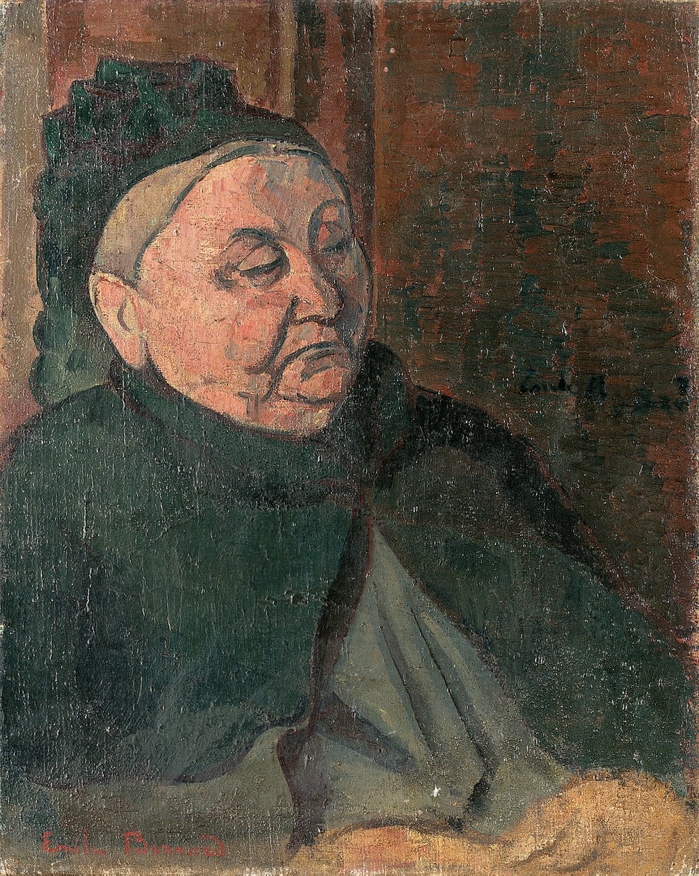 Portret van de grootmoeder van de kunstenaar, 1887 door Emile Bernard