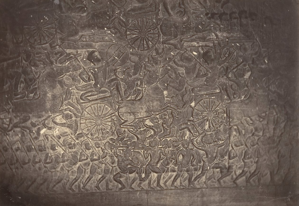Bas-reliëf van de Grote Galerie van de Pagode, 1866 door Emile Gsell