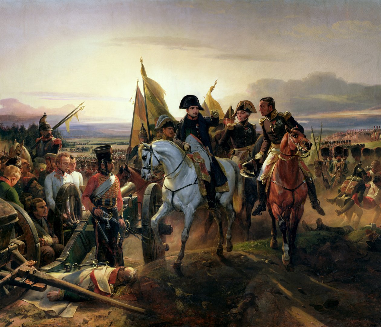 De Slag bij Friedland, 14 juni 1807 door Emile Jean Horace Vernet