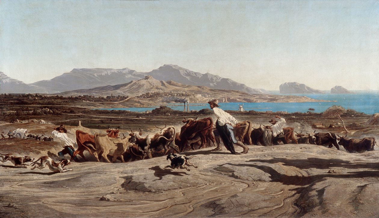 Uitzicht op Marseille, een dagwandeling naar de Aygalades door Emile Loubon