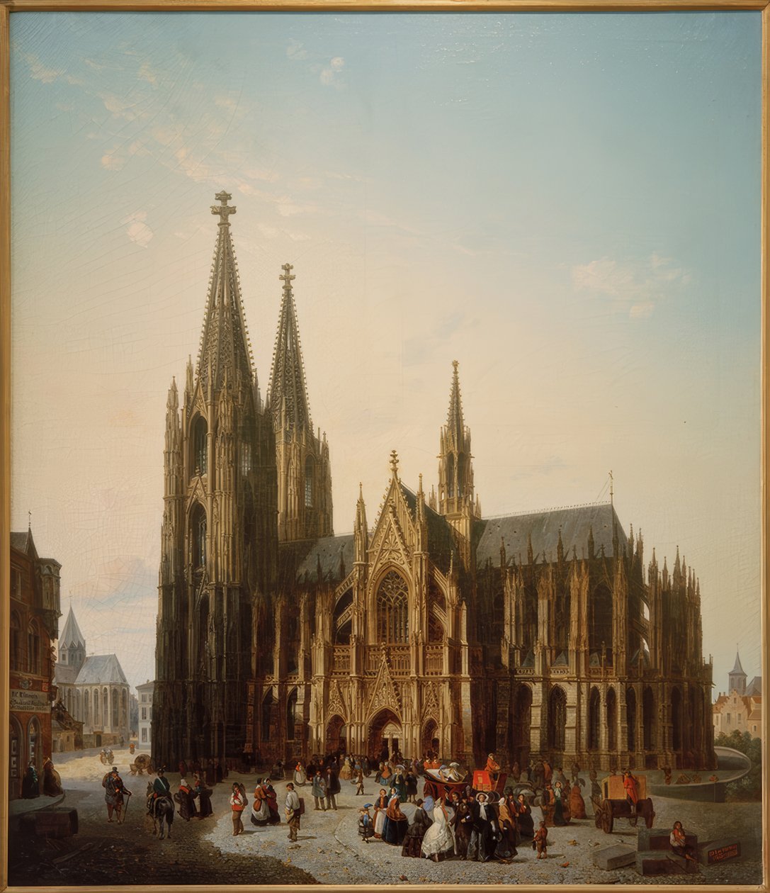 Dom van Keulen in verwachte voltooiing door Emile Pierre Joseph De Cauwer