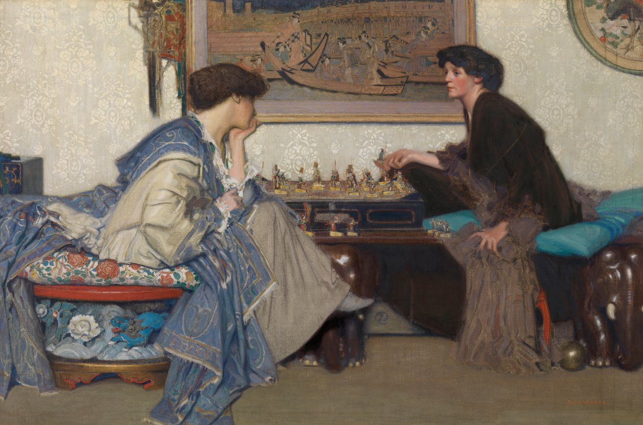 Het schaakspel door Emile Vloors