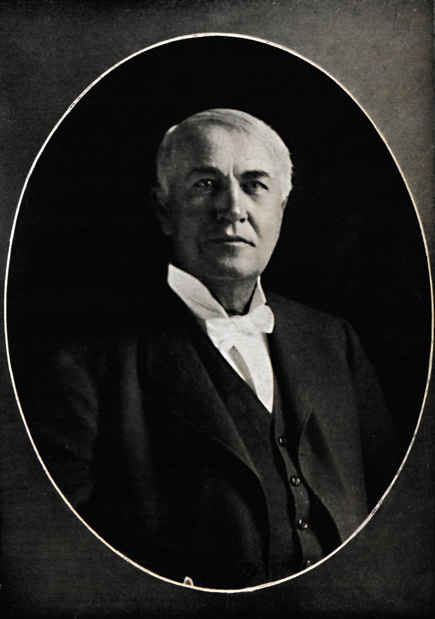 Thomas Edison, de Tovenaar van het Westen, c1880s, 1914 door Emilie Bieber