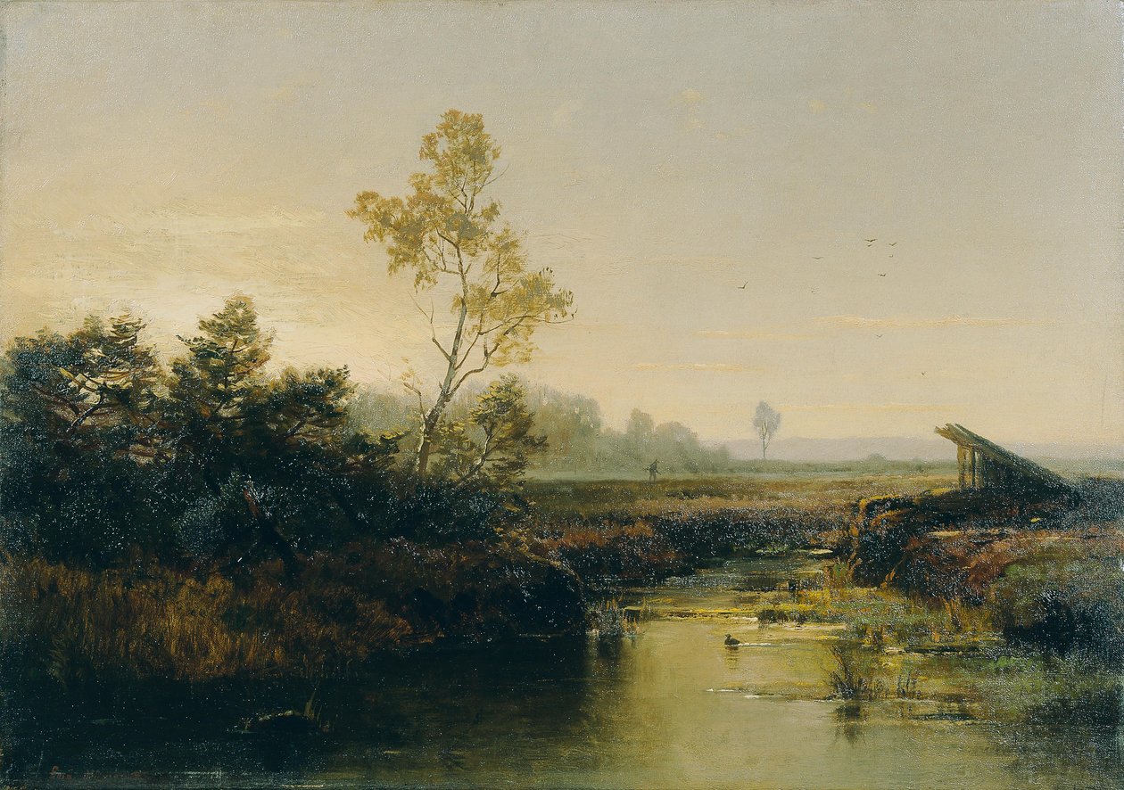Moorlandschaft door Emilie Mediz Pelikan
