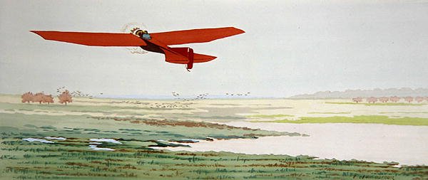 Licht Vliegtuig, uitgegeven door Mabileau, Parijs door Emilien Leon Jean Dufour