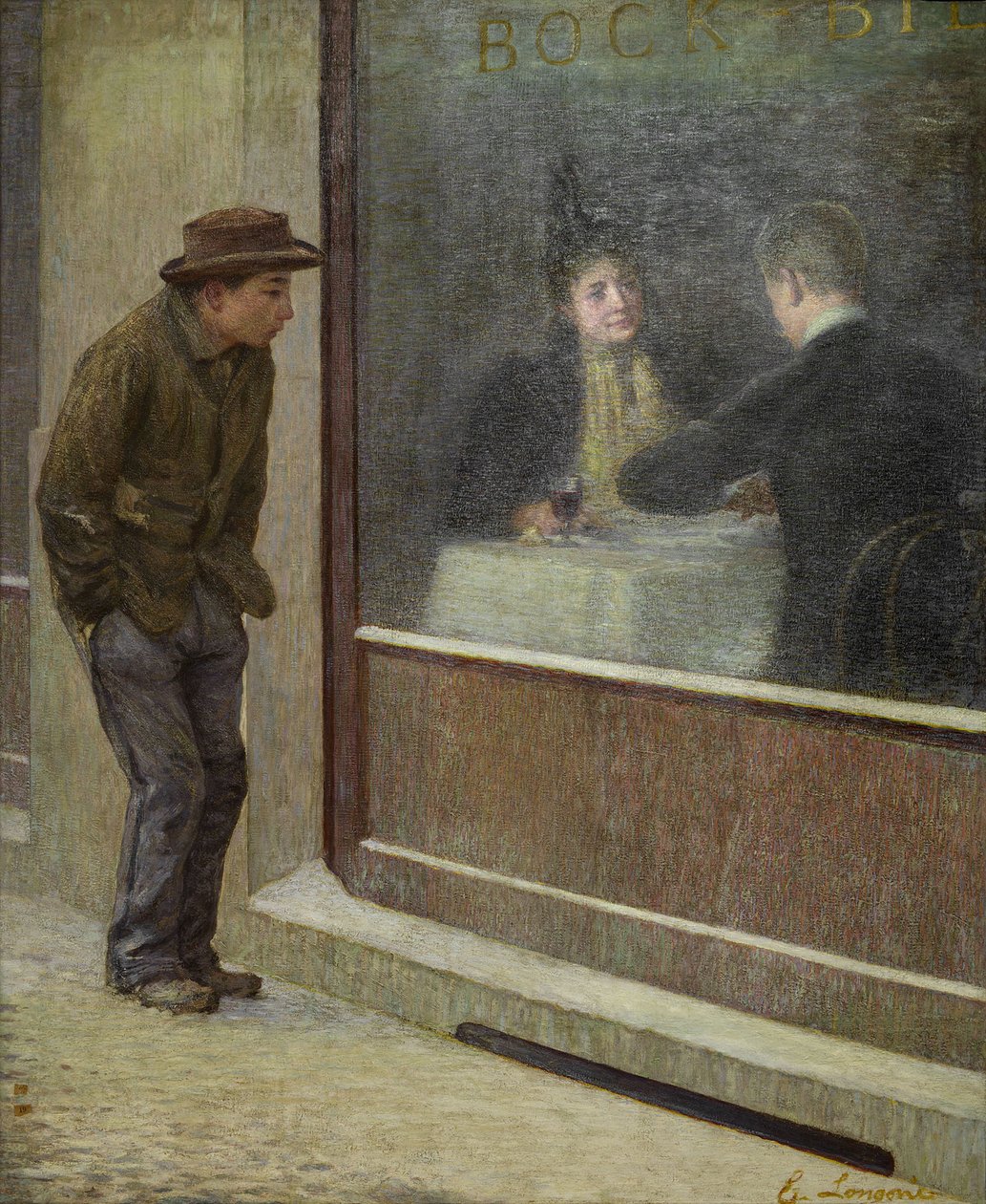 Reflecties van een hongerige man of sociale contrasten door Emilio Longoni