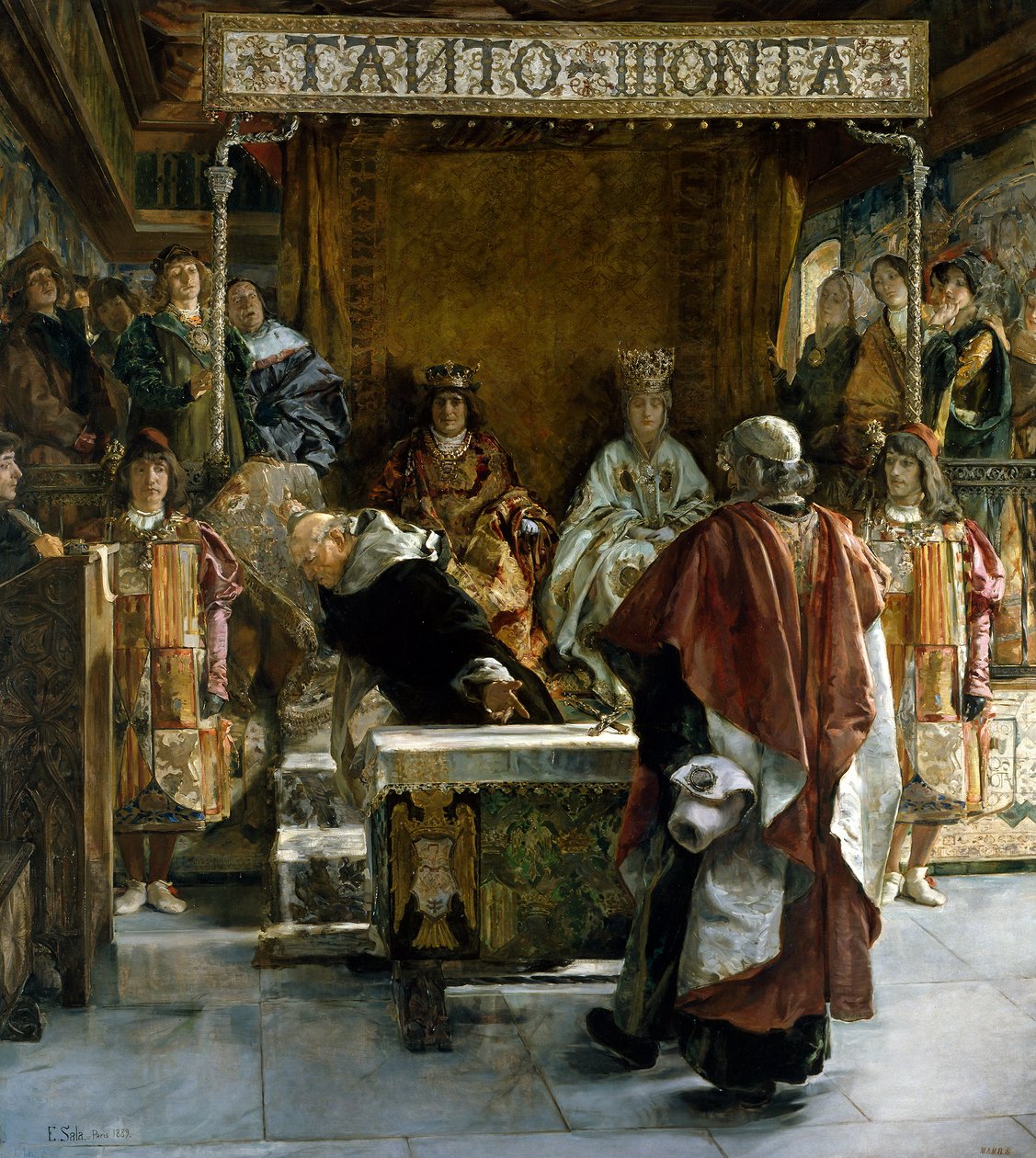 De Uitdrijving van de Joden uit Spanje (in het jaar 1492), 1889 door Emilio Sala Francés