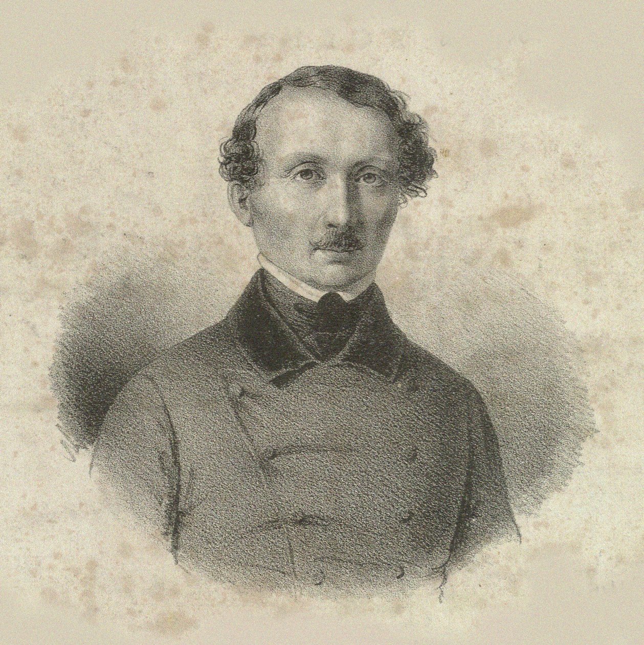 Portret van de componist Hans Christian Lumbye 1810-1874, 1846 door Emilius Ditlev Baerentzen