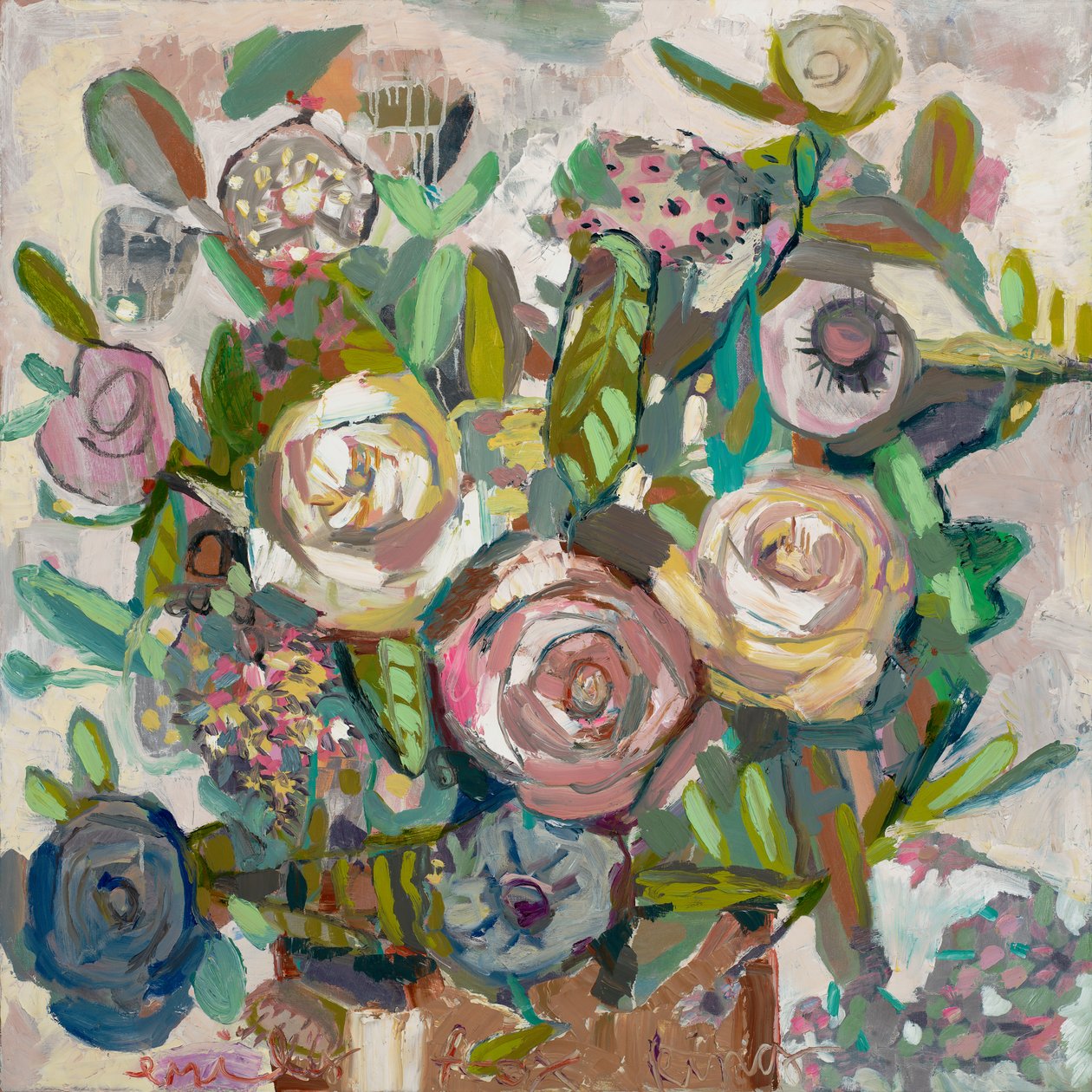 Wild en reikend, 2020 (olieverf op doek) door Emily Fox King