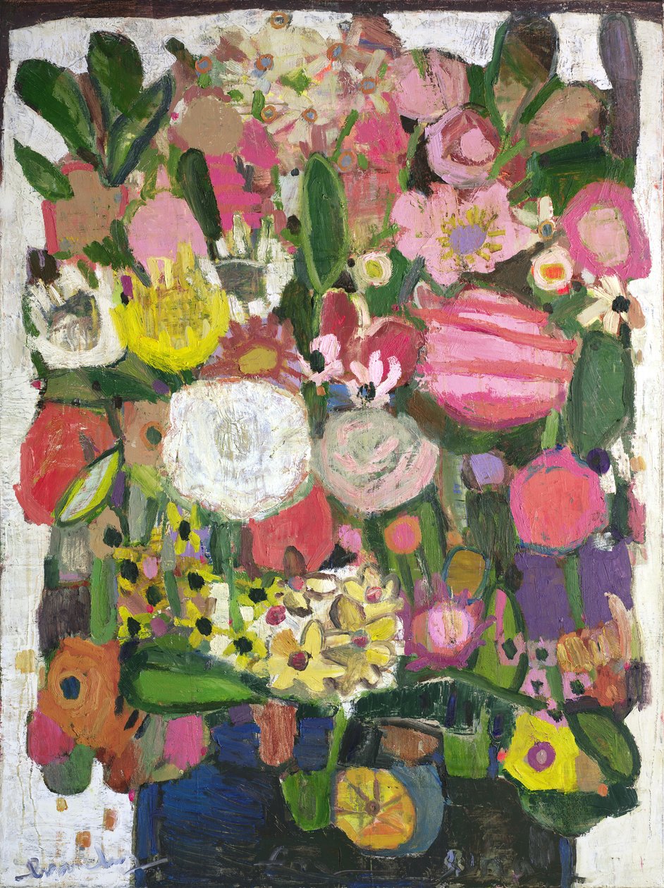 door de bewegingen heen, 2024 (olieverf op doek) door Emily Fox King