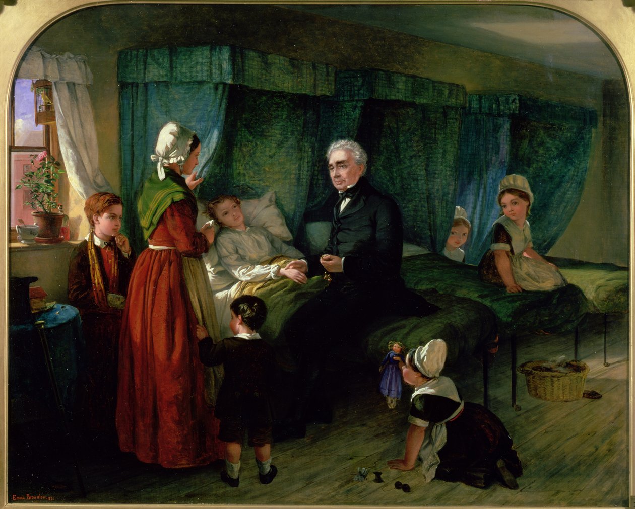 De Ziekenkamer, 1864 door Emma Brownlow