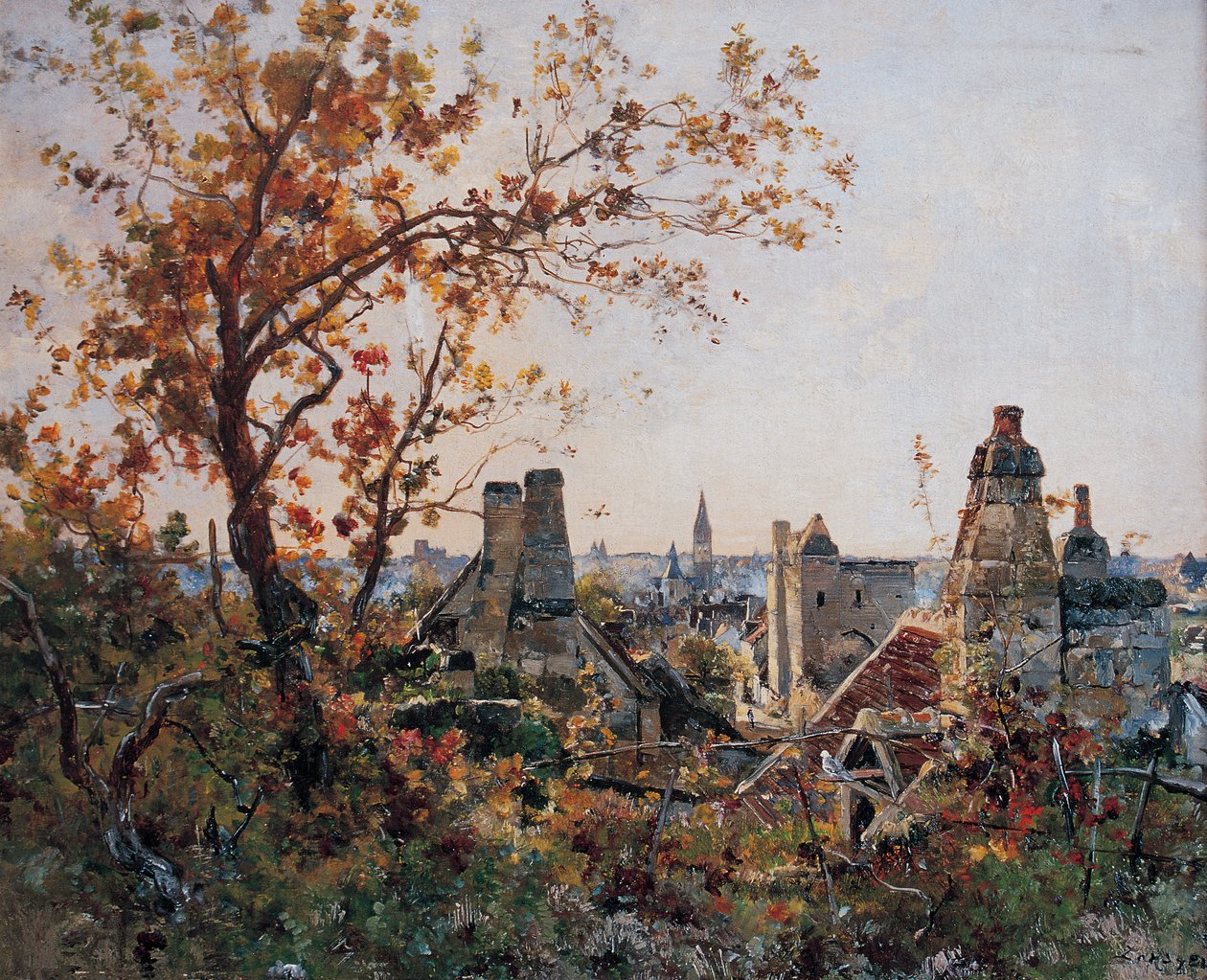 Beaulieu-lès-Loches, oktober 1886 door Emmanuel Lansyer