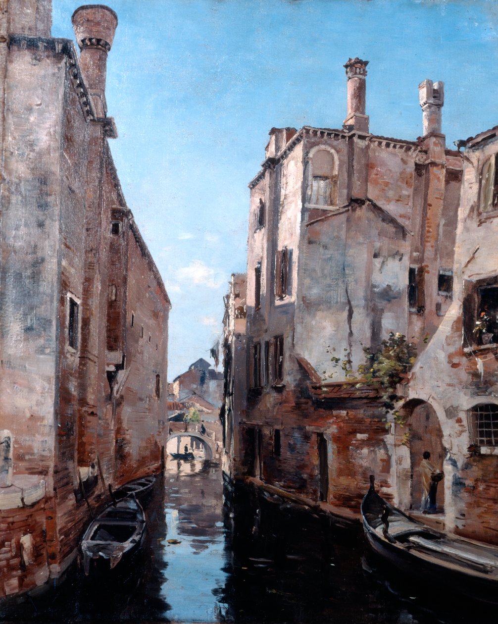 Omgeving van de Kerk San Sebastian, Venetië, 1892 door Emmanuel Lansyer