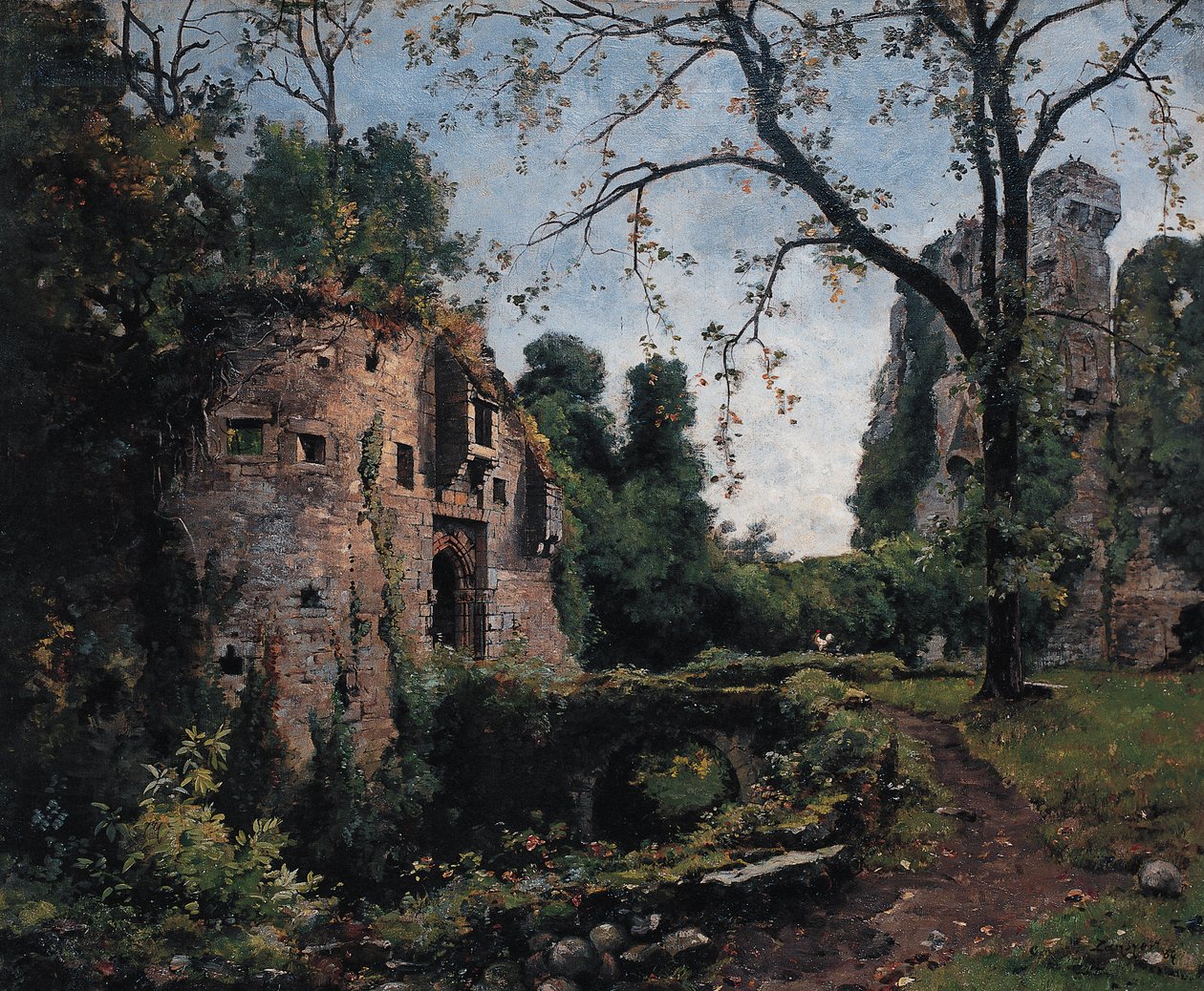 De Bastion des Ormes, interieur van het Château de Clisson door Emmanuel Lansyer